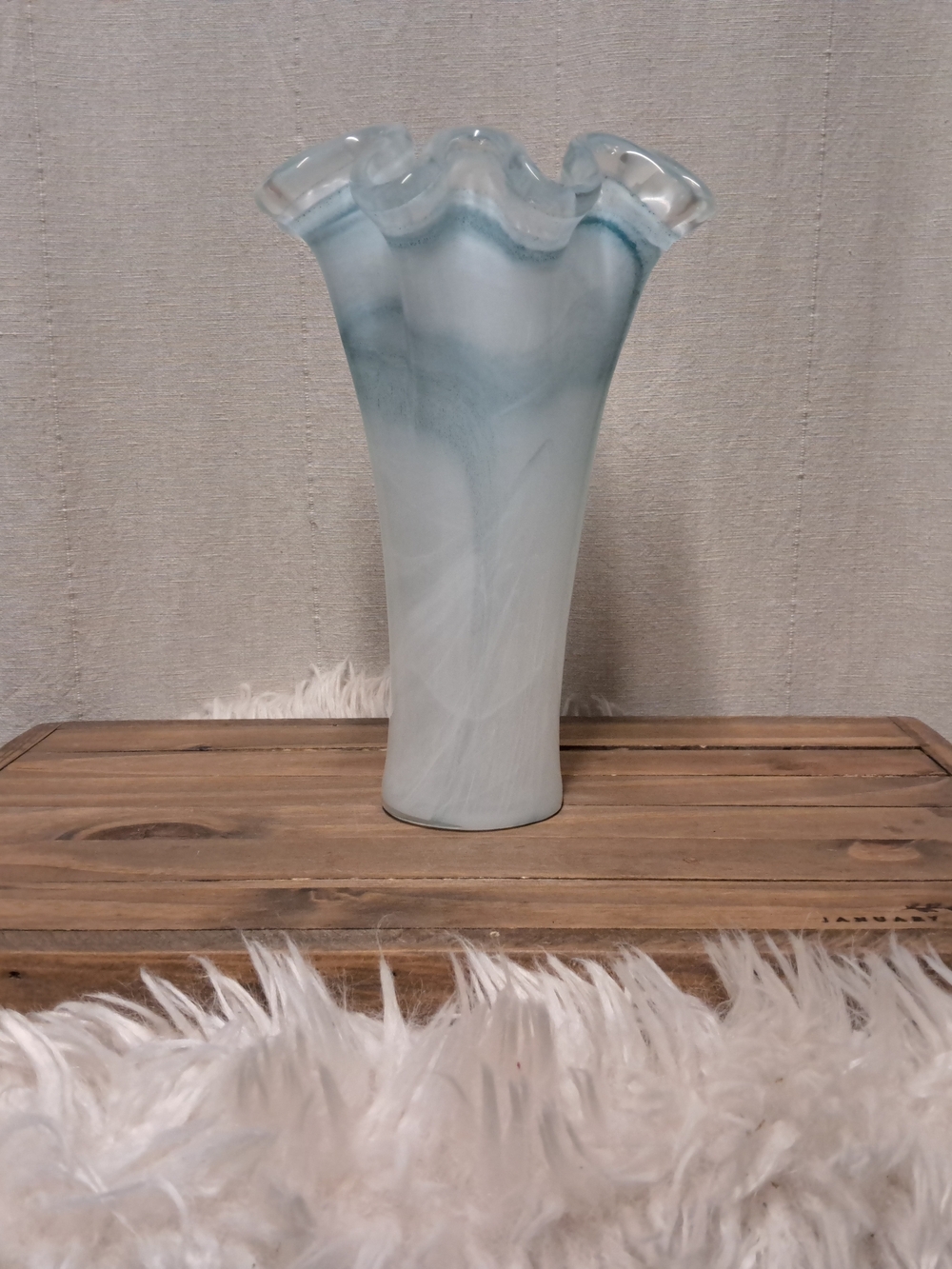Murano 10" Art Glass Vase - Picture 2 of 9
